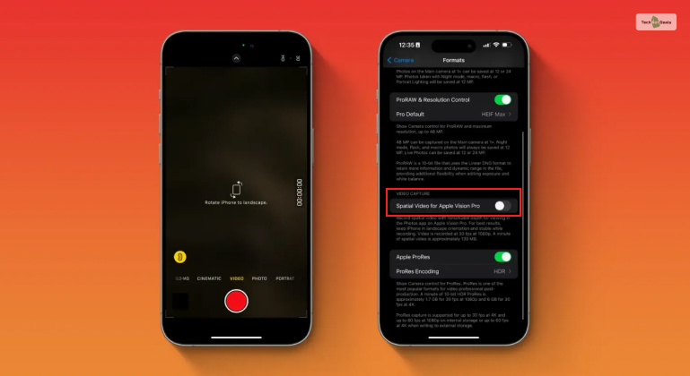 iPhone Spatial Video