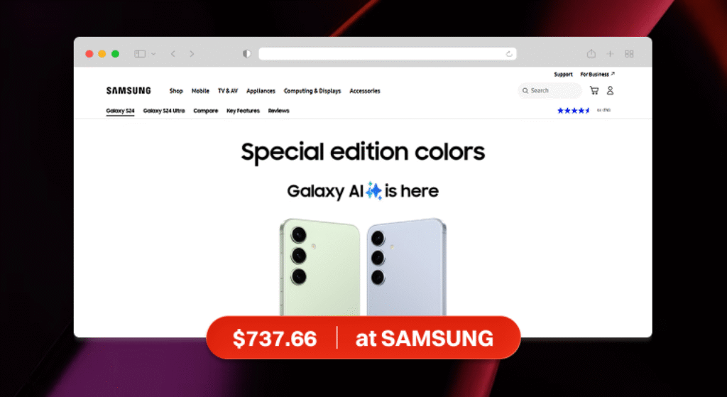 Galaxy S24 (Samsung’s Brand Website)
