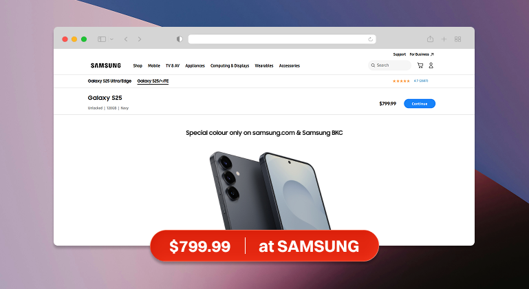 Galaxy S25 Deals  (Samsung Brand Website)