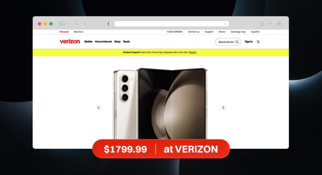 Galaxy Z Fold 5 Price (Verizon)