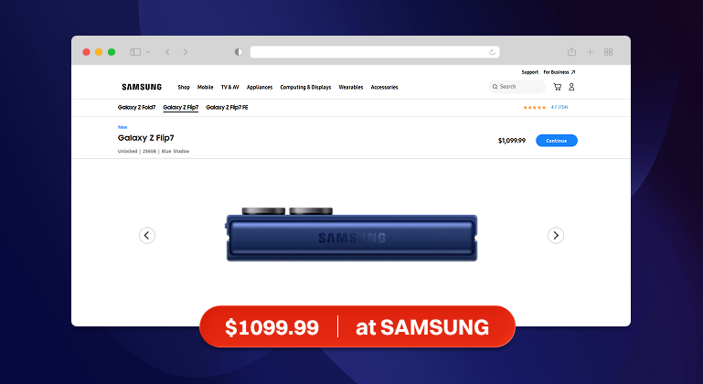 Samsung Galaxy Z Flip Deals (Brand Website)