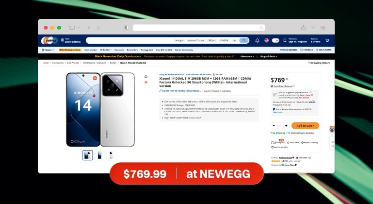 Xiaomi 14 Price On Neweg