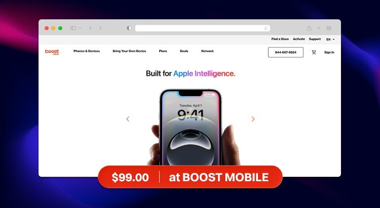 iPhone 16 e Deals Boost Mobile