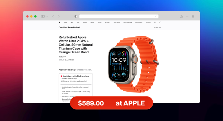 Apple Watch Ultra 2 Deals Apple Brand Website