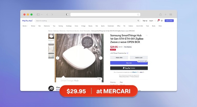 Samsung Smart Thing Hub Deals Mercari