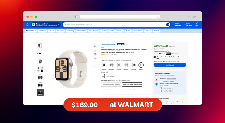 Apple Watch SE 2 Deals 9 (Walmart)