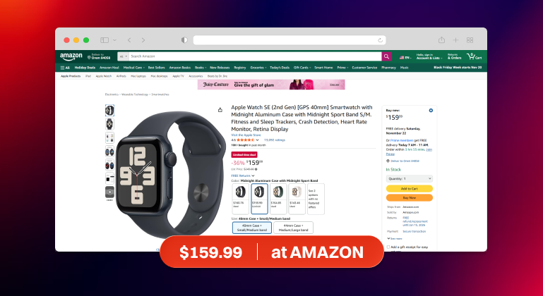 Apple Watch SE 2 Deals (Amazon)