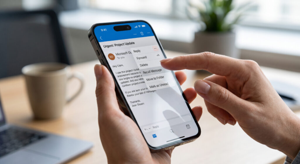 How To Recall Mail In Outlook Mobile